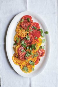 Heritage Tomatoes with Basil and Balsamic Vinegar Recipe